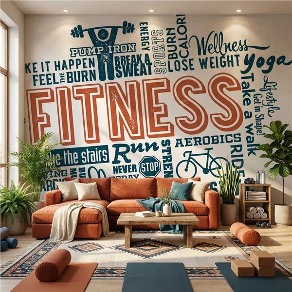 Spor Salonu Fitness Duvar Kağıdı 014